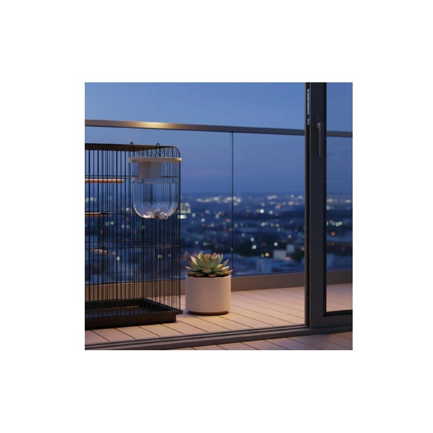 Automatic Parrot Water Feeder Large Capacity 330ml Enclosure Mounted Waterer Hanging Avian Water Dispenser Internal or External