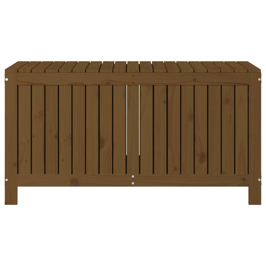 Garden Storage Box Honey Brown 121 x 55 x 64 cm Solid Pine Wood