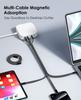Magtame Magnetic Fast Metal Double совместим с кабелем Type-C, плоский, автоматическое хранение, зарядка 240 Вт/5 А, кабель Type-C, совместимость с QC4.0/PD3.1, USBC-USBC