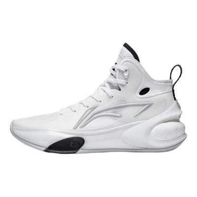 Li Ning YuShuai 17 Удобные износостойкие Высокие Баскетбольные Кроссовки Мужские Черно-Белые ABAT043-4