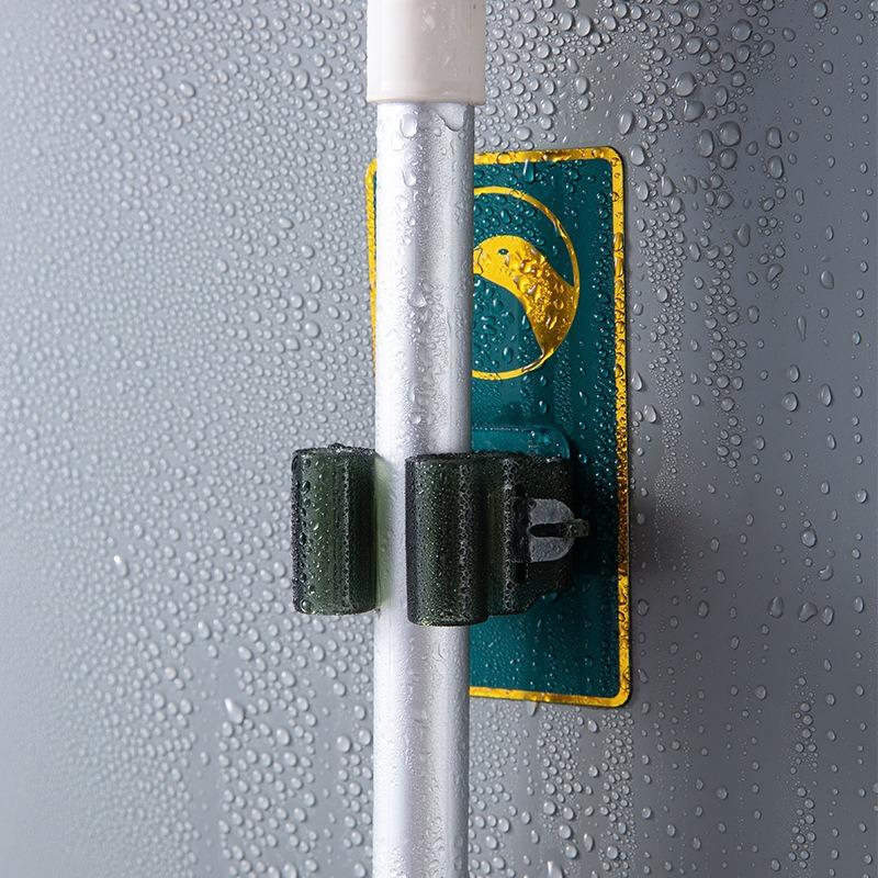 Клейкий держатель для швабры и щетки, настенный органайзер для швабры, захват для щетки без проколов для ванной комнаты, кухонное хранение