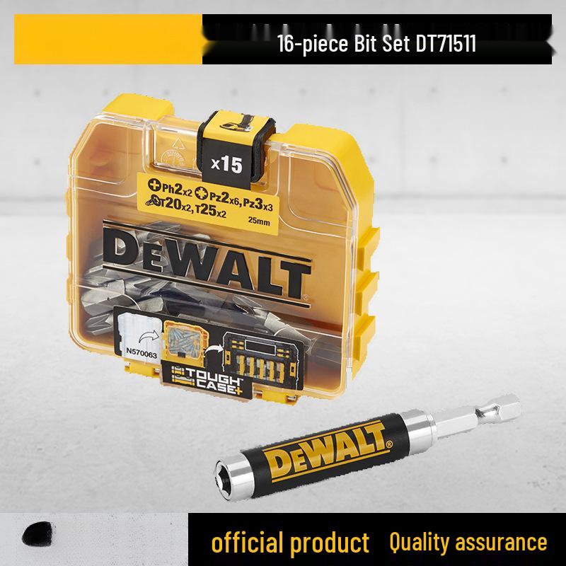 Набор бит для электрической отвертки - Сильно магнитные, Нескользящие, Высокая твердость, Крестовые (Phillips), Шестигранные (Hex), Torx, Вольфрамовая сталь.