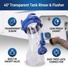 Backflow Preventer Sewer Hose Adapter Transparent Window Waste Tank Flush Valve  Sewer Connection