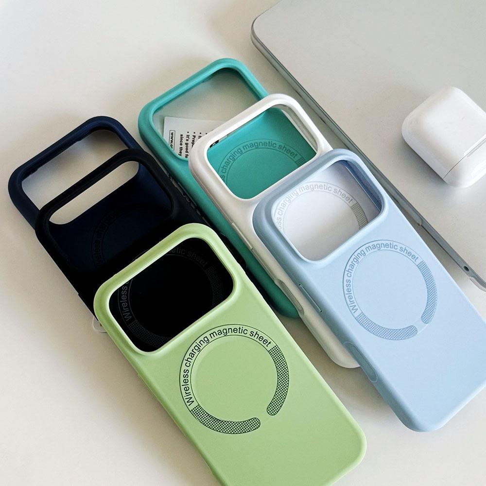 Оранжевый Жидкий Силикон Магнитный Чехол Для iPhone 17 ProMax 16 15 14 13 12 11 Pro Max Plus Air Унисекс Для Magsafe Ударопрочный Чехол