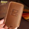 Для Renault Captur Koleos Kadjar Zoe Arkana Espace Clio Megane Grand Scenic Sandero Dacia Duster Card Leather Car Key Cover