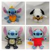 Soft Short Plush Snoopy Halloween Pumpkin Doll With Skull And Stitch Design