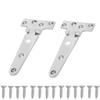 2 PCS 6x3 Inch T Hinge Marine Grade Boat Hatch Hinge Heavy Duty Door Hinge  for Boats and Doors