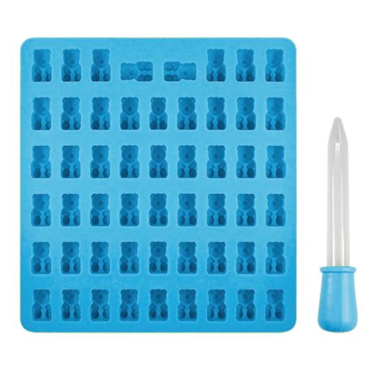 Форма для жевательной резинки, не содержащая BPA, с антипригарным покрытием, форма для конфет в форме плюшевого мишки пищевого качества