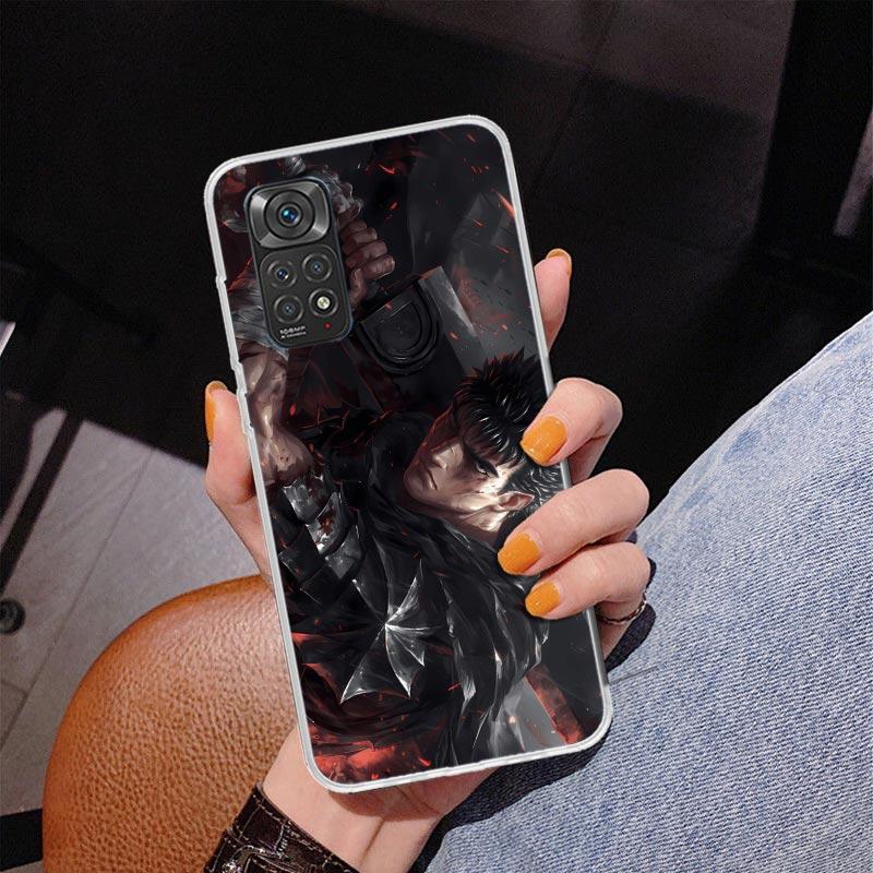 Черно-белый чехол G-Guts B-Berserks для Phnoe Case для Xiaomi Redmi Note 15 14 14S 13 Pro Plus 12 12S 11S 11E 10S 10 11T 5G