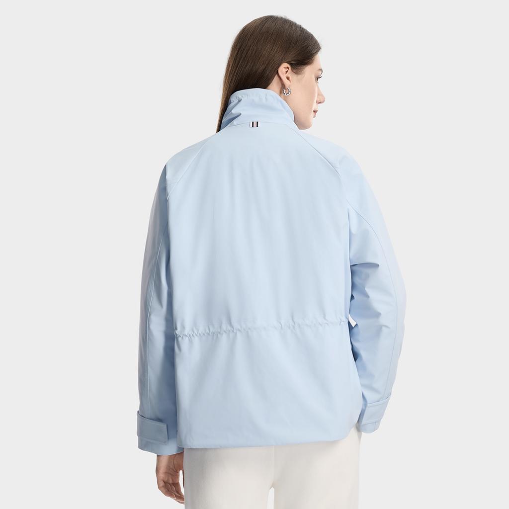 Fila Наследие Мода Классический Ретро Спорт Повседневный Простой Универсальный Удобный Теплый Свободный Хлопковый Жакет Женские куртки Чисто-синий F11W618906FLB