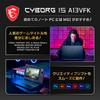 I7 RTX 4060 и легкий игровой ноутбук MSI Cyborg15 Corei7 дюймов [ядра и установленные/тонкий каркас] 1,98 кг RTX4060/15.6