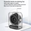 Mini Home Desktop Fan LED Digital 3000mAh USB Rechargeable Fan 100 Speeds Wind Adjustable Quiet Camping Circulation Fan