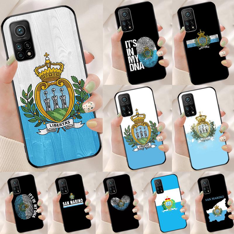 Чехол с флагом Сан-Марино для Xiaomi 13T 11T 12T 14T Pro 13 14 15 Ultra POCO X7 Pro X3 X5 X6 F5 F6 M6 Pro