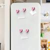 Yousheng 10 шт. Акриловый магнит на холодильник в форме сердца с надписью 'Love' Сделай сам Дом Офис Кухня Шкафчик Холодильник Гальваническое покрытие Форма сердца Магнитное украшение Орнамент