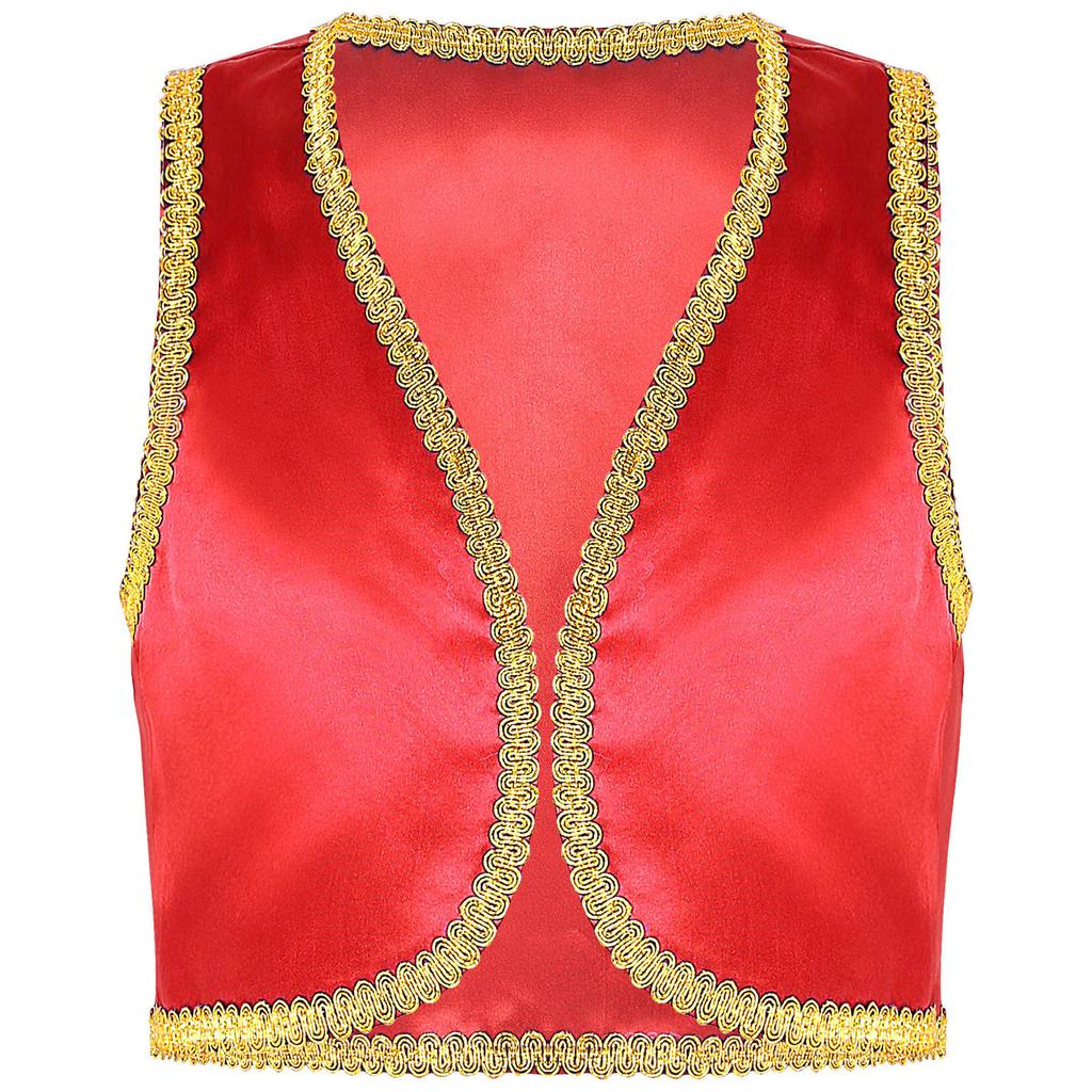 Kids Boys Fairytale Cosplay Waistcoat Halloween Fancy Dress Up Costumes Party Outerwear Performance Vest