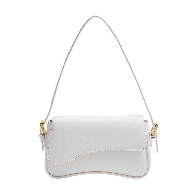 Модная сумка женская новая ретро осенняя на плечо подмышку сумка для通勤 messenger однотонная маленькая квадратная сумка тренд