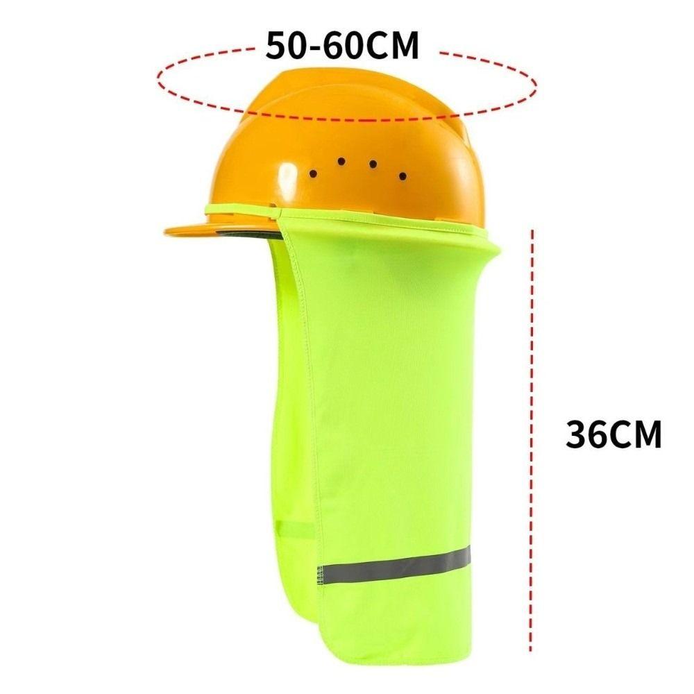 Breathable Hard Hat Sun Shade With Reflective Stripe Face and Neck Protection Work Accessory