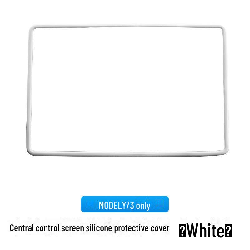 Silicone Frame Navigation Screen Protector for Tesla Model 3/Y Car Accessories