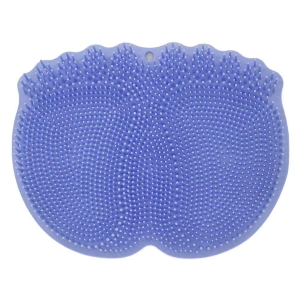 Exfoliation Silicone Foot Cleaning Massage Mat Non Slip Foot Scrubber Pad  for Daily Bath Use