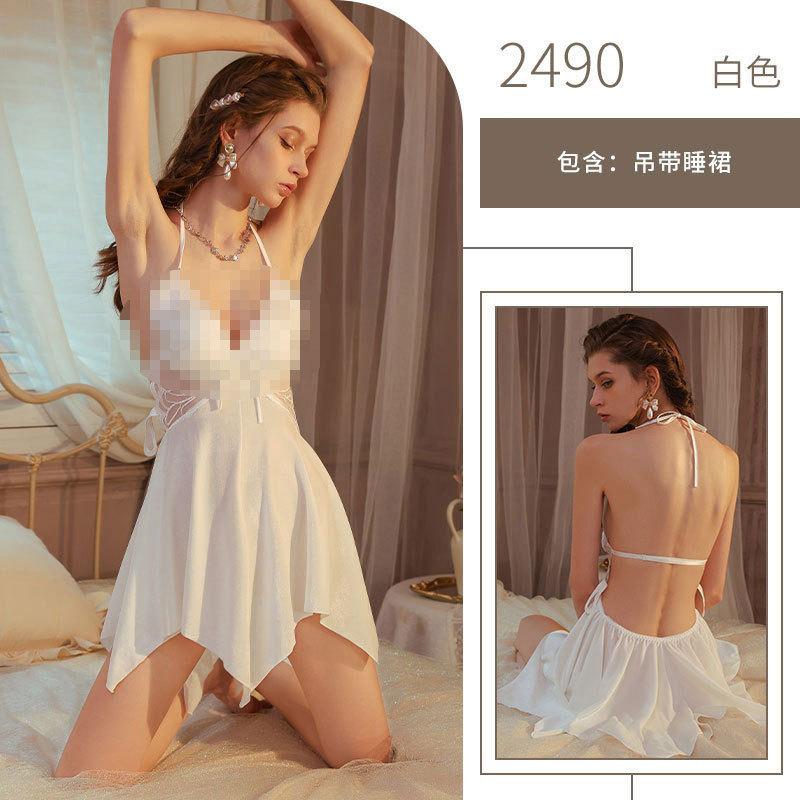 Sexy underwear perspective sexy mesh, hot teasing, free of suspenders