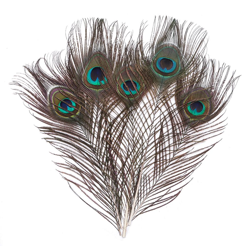 Wedding Decorations Feather Boas Colorful Feathers Natural Peacock Feathers Flower Arrangement