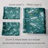 Skeletons and pawprints. Bedding Duvet cover sets Duvet covers Pillowcases gifts (1 * Duvet Cover 2 * Pillowcases, without duvet insert)