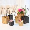 Home Floral Packing Paper Kraft Flower Waterproof Trapezoidal Gift Bag