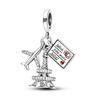 925 Sterling Silver Heart & Mum Dangle Dream Catcher Charm Fit 4MM hole diamete Bracelet DIY Jewelry For Women Bracelet Beads