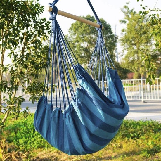 Портативное подвесное кресло-гамак для патио, для помещений и улицы