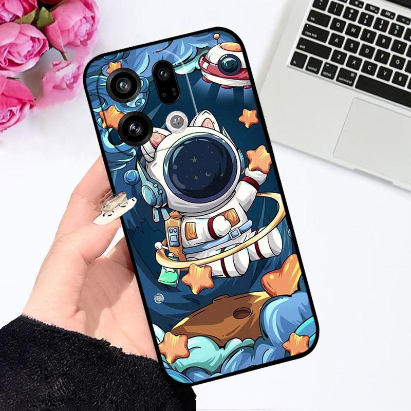 Чехол для Oppo Find X9 Pro FindX9 PLJ110 Мягкий ТПУ Силиконовый Чехол для Телефона Для OPPO Find X9Pro X 9 Pro Защитная Задняя Крышка Мультяшный