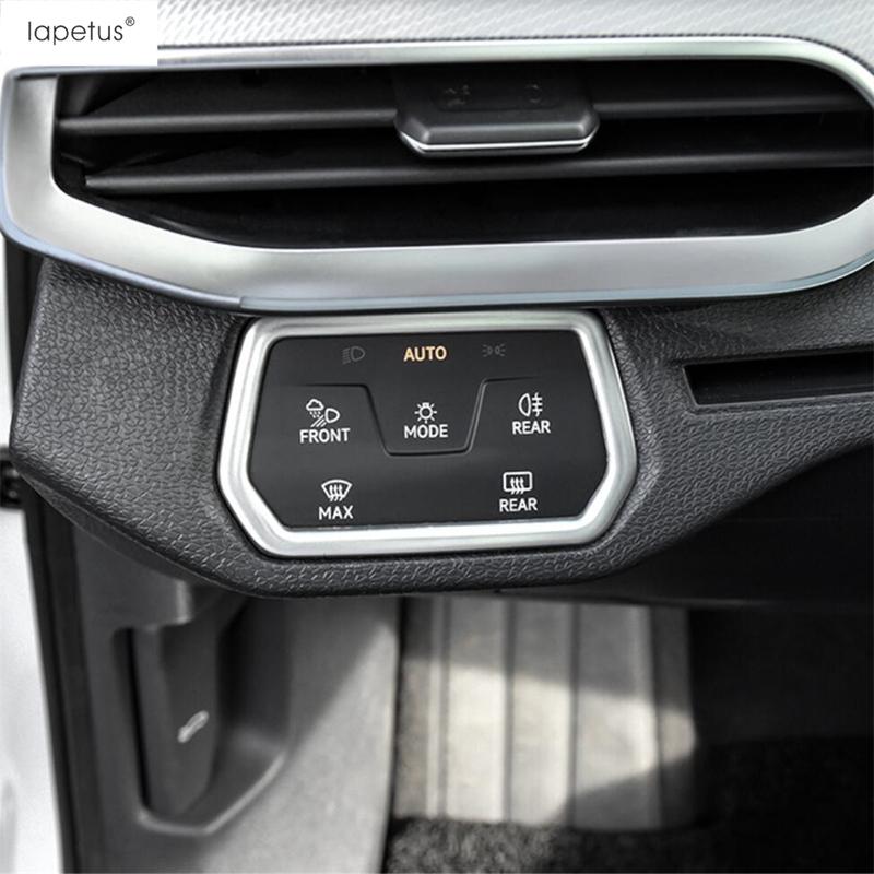 Для VW Volkswagen ID.4 ID4 - 2025 Панель переключателя фар автомобиля Накладка на кнопку Панель отделки Аксессуары из нержавеющей стали Интерьер