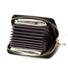 Top Grain Cowhide Heart Wallet with Multi-Card Slots and Large Capacity - Genuine Leather Accordion Card Holder