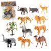 Animal World Wildlife 10-Piece Set Of Plastic Ornaments Static Model Doll Toys