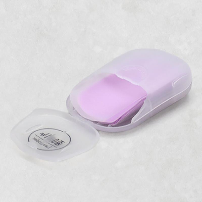 Daiso Портативное бумажное мыло с ароматом лаванды 15 листов