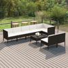 Day and Night - Day and Night Garden Furniture Set 9 Pieces and Black Synthetic Rattan Cushions