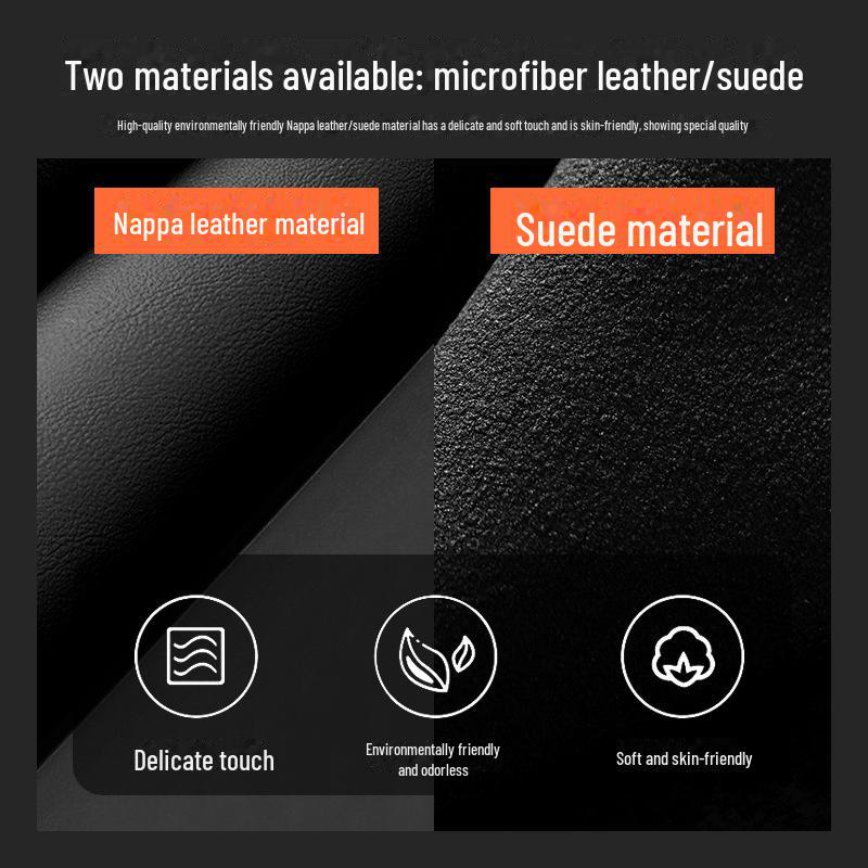 Чехол на руль Geely Geometry EX3 Kung Fu Cow из натуральной кожи — нескользящий, универсальный, подходит для всех сезонов