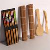 Bamboo Sushi Maker Set Sushi Rolling Mat Kits Sushi Curtain Blade Spoon and Chopsticks Set