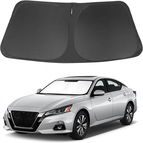 TINGLU Солнцезащитный козырек для Tesla Model X Tesla X 2016-2024 2025 Аксессуары Солнцезащитный козырек на лобовое стекло Защита от УФ-лучей Накидка на солнцезащитный козырек С