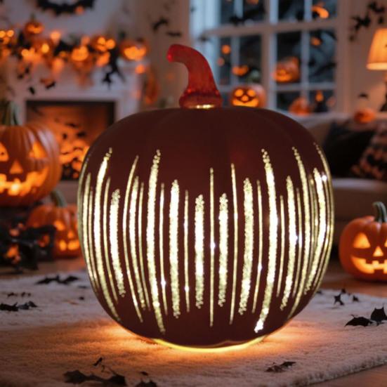 Мерцающие тыквы, Звездная ночь, Тыквенный фонарь с таймером, Светодиодные светящиеся мерцающие тыквы, Осенние украшения на Хэллоуин для дома