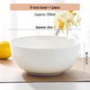 Белая керамическая многофункциональная обеденная миска