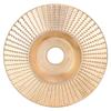 Скошенный резной формовочный диск Угловая шлифовальная машина Шлифовальный круг Инструмент 100 мм Золотой для дерева Неметаллический