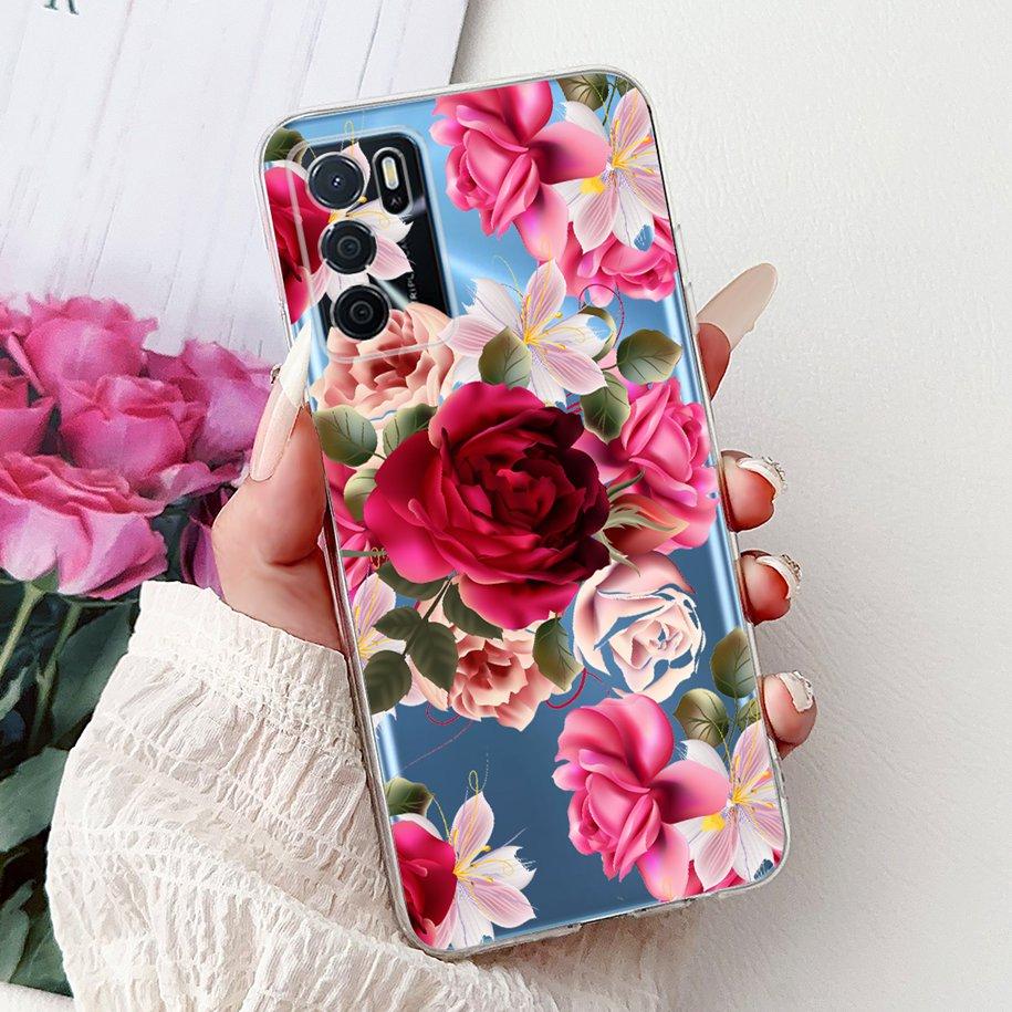 Чехол для Oppo A16 A16s CPH2269 CPH2275 CPH2271 A 16, ТПУ Чехол, Модный Цветок, Мягкий Funda Для OPPO A54s CPH2273 Чехол для Телефона OppoA16