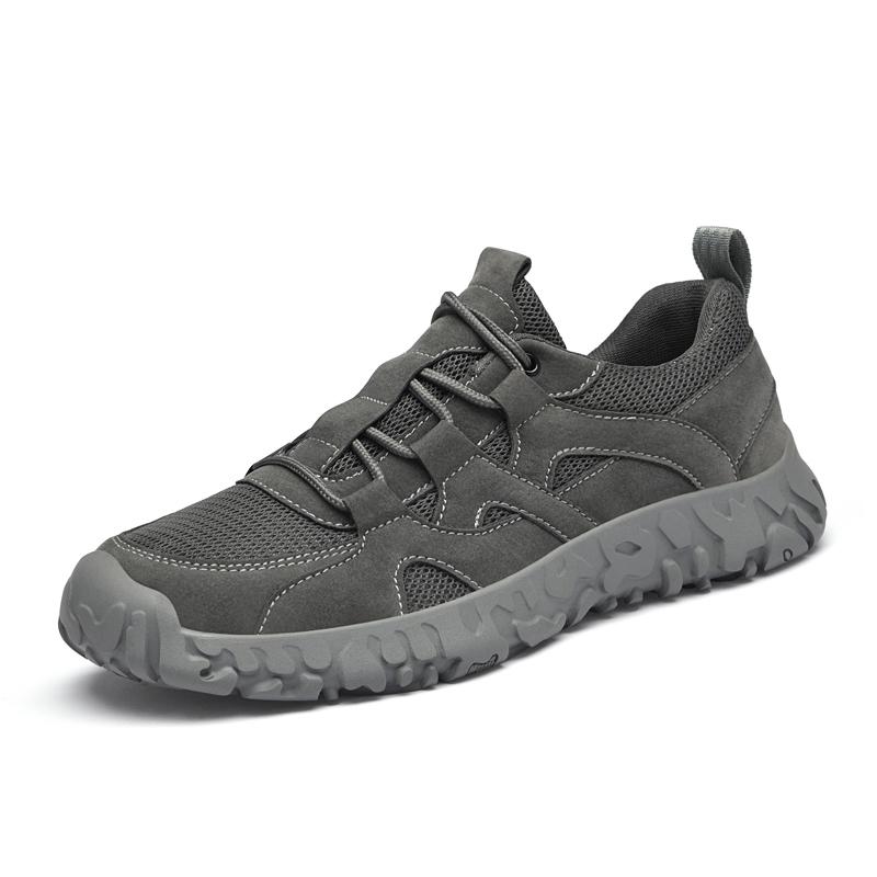 Модная уличная обувь на шнуровке, мужские повседневные кроссовки из замшевой кожи, мужская нескользящая обувь для хайкинга, дышащая трекинговая обувь, Tenis Masculino