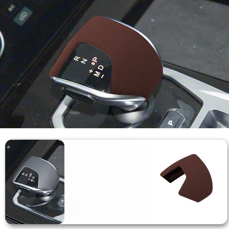 For JETOUR Black PU Leather Universal Car Gear Shift Knob Gear Stick Manual Transmission Shifter Lever sticker