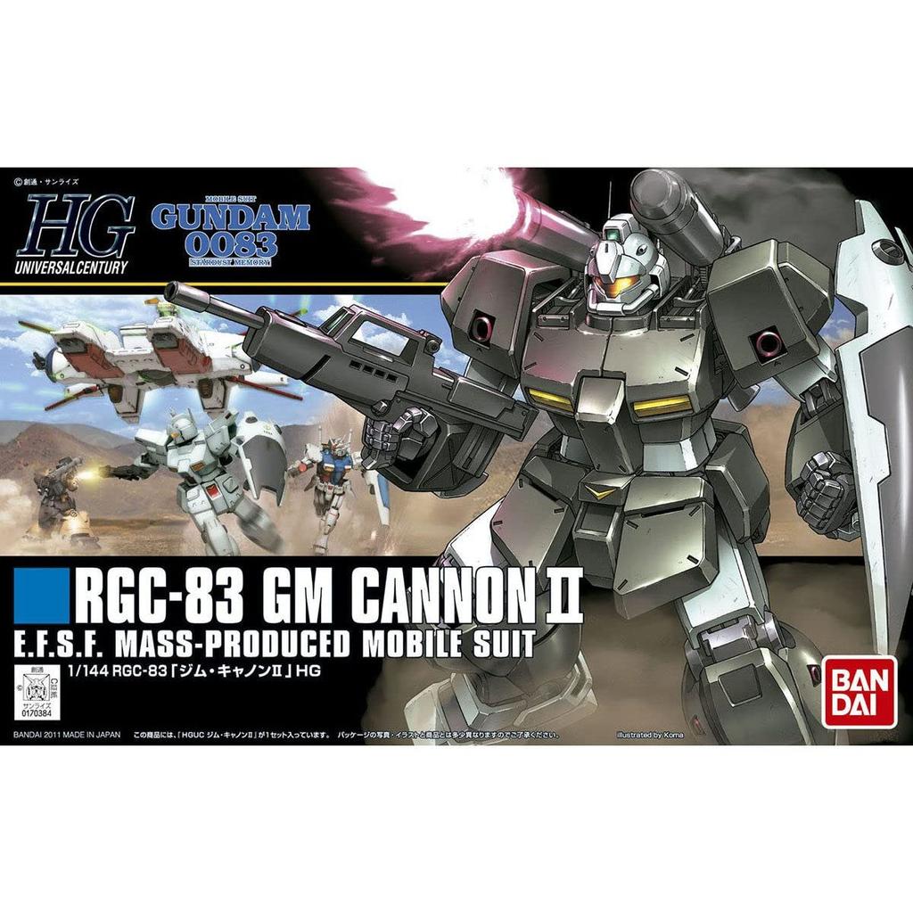 Пластиковая модель BANDAI SPIRITS HGUC Mobile Suit Gundam 0083 STARDUST MEMORY Jim Cannon II в масштабе RGC-83 1/144 с цветовой кодировкой
