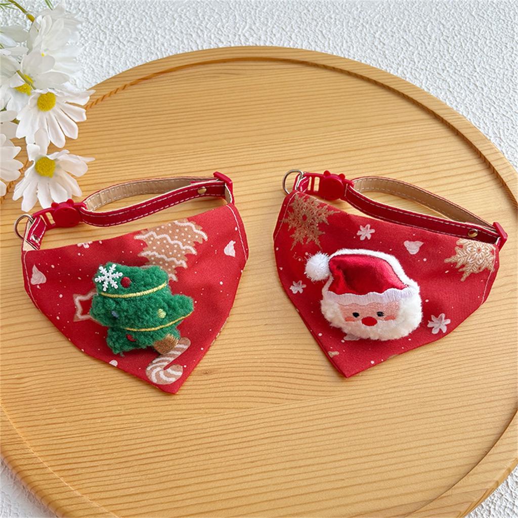 Christmas Pet Scarf Collar, Cute Pet Christmas Accessories Dog Collar