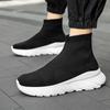 Women’s Moccasins Loafers High-top Casual Slip On Walking Shoes Summer Men’s Slip-ons Lightweight Socks Shoes for Mother Large Size 36-45