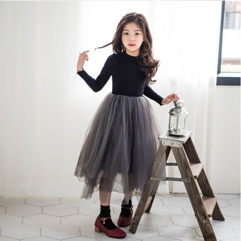 YUBAOBEI Детское зимнее бархатное платье, кружевное фатиновое платье принцессы для девочек, платье с длинными рукавами для дня рождения