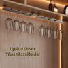 Punch-free Upside Down Shelf 2/3/4 Slots Goblet Storage Rack Inverted Goblets Rack  Wine Cabinet