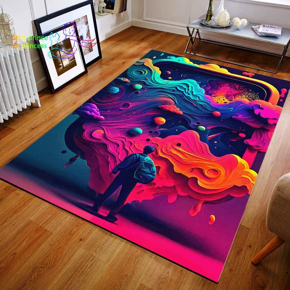 Геймерский контроллер, игровой ковер с 3D принтом для гостиной, коврики для кемпинга, противоскользящий коврик, коврик для йоги, подарок для мальчика